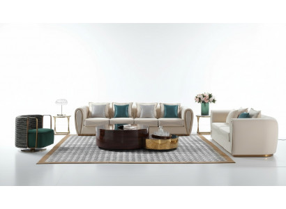 Ensemble de canapés 3+2+1 place Canapés de design Canapés rembourrés modernes en tissu Relax