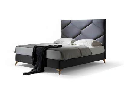 Lit 180x200cm Mobilier de chambre en textile Lits de luxe modernes Mobilier d'hôtel neuf