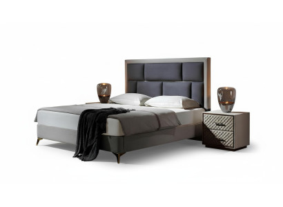 Lits Mobilier Sommeil Hôtel Double Luxe Chambre Lit Conception Rembourrage Velours nouveau