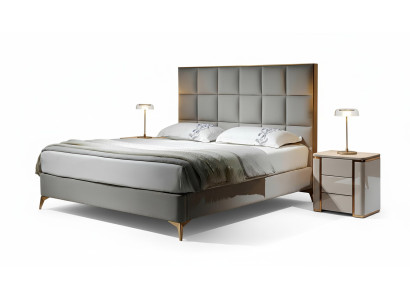 Lit de design Chambre à coucher Lits Textile Hôtel Luxe Tapisserie Siège Tissu Mobilier nouveau