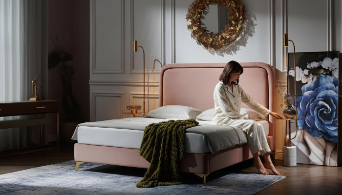 Lit double lit lit lit de mariage design luxe lit rembourré de luxe design lit 180x200cm nouveau