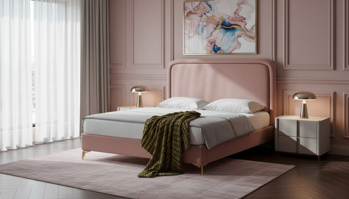 Lit double lit lit lit de mariage design luxe lit rembourré de luxe design lit 180x200cm nouveau