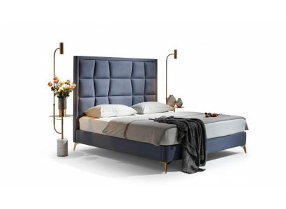 Ensemble complet de chambre à coucher Lit 2x Table de chevet 3 pcs. Lits de luxe Designer