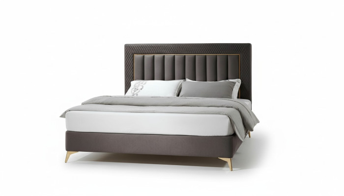 Chambre Lit complet 2x Table de chevet 3 pièces. Ensemble complet de luxe Design Sets