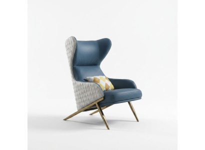 Meubles design de luxe Fauteuil design moderne 74*90cm Cuir Salon