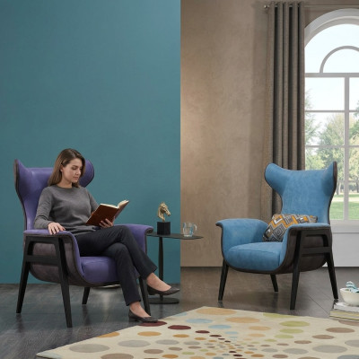 Fauteuil Textile Salon Lounge Luxe Mobilier Design Chaises Modernes