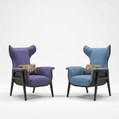 Fauteuil Textile Salon Lounge Luxe Mobilier Design Chaises Modernes