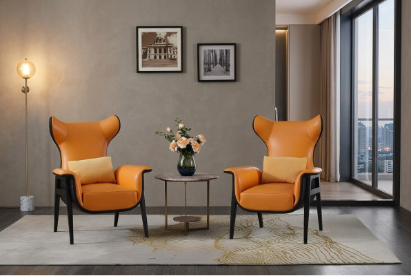 Fauteuil design 1 place 70 x 90 cm Salon Canapé 1 place Lounge Club