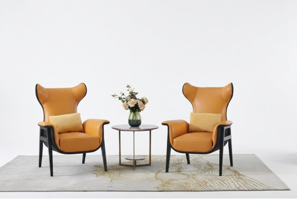 Fauteuil design 1 place 70 x 90 cm Salon Canapé 1 place Lounge Club