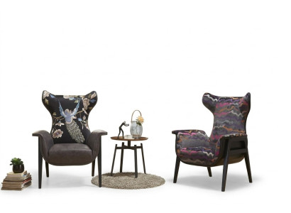 Fauteuil Design Beat Relax Club Lounge Fauteuil Une Place Tissu Rembourrage Textile