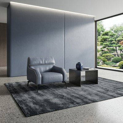 Flache Sofasessel Wohnzimmer Design Einzelsitzer Sofa Couch Lounge Club 1-Sitzer