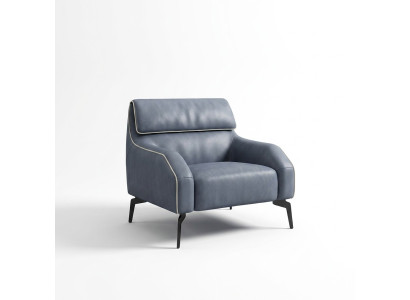 Flache Sofasessel Wohnzimmer Design Einzelsitzer Sofa Couch Lounge Club 1-Sitzer