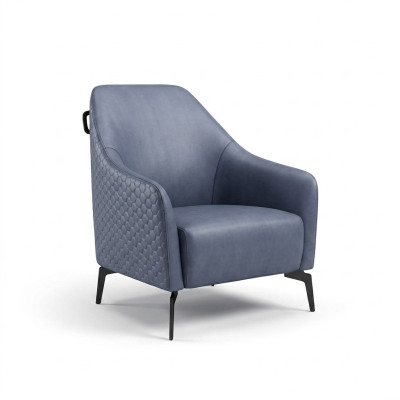 Fauteuil en cuir au design moderne pour salon de luxe et lounge en cuir.