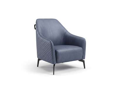 Fauteuil en cuir au design moderne pour salon de luxe et lounge en cuir.
