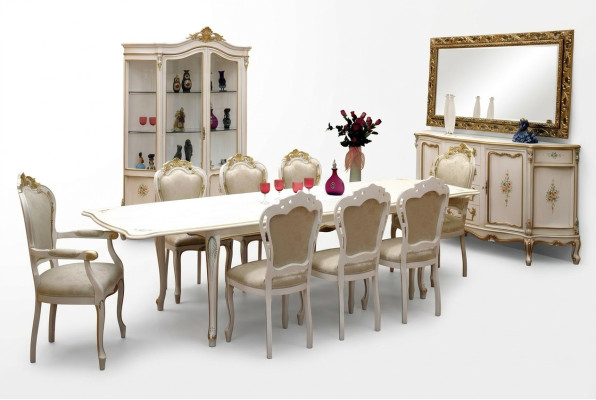 Ensemble complet Table à manger 8x Chaises Salle à manger Ess Groupe Suite en bois Tables 9 pièces