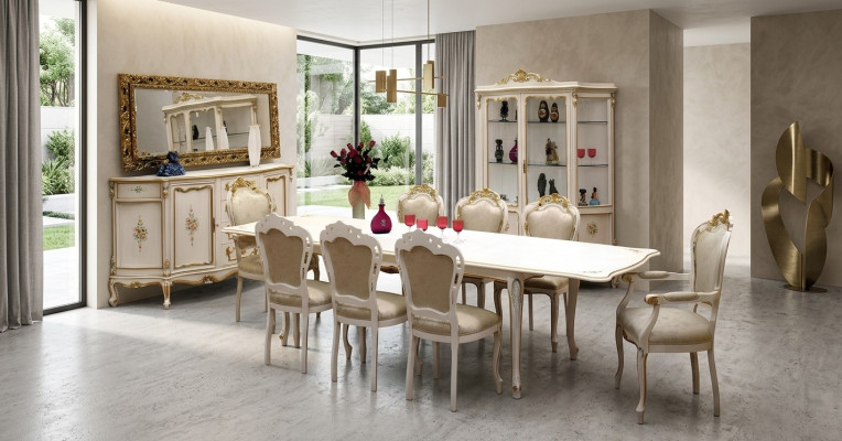 Ensemble classique 2x chaises accoudoirs 6x chaises chaise suite salle à manger Groupe neuf