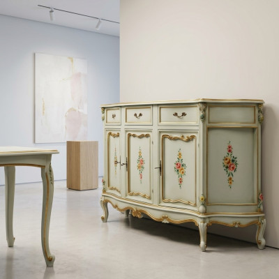 Buffet Meuble italien en bois massif Buffet en bois de luxe de designer Commode