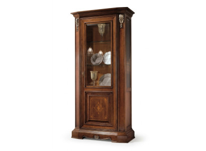 Vitrines Armoire en verre Armoire en bois massif Vitrine Salon Mobilier Bahut Bois massif
