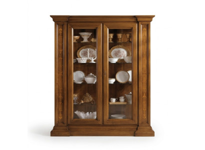 Vitrine à 2 portes Vitrine Armoires Salon Cabinets Armoire de Design Mobilier en verre nouveau