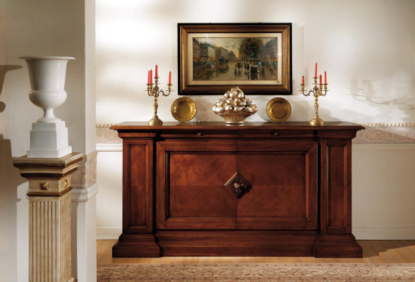 Meuble de style antique de luxe Buffet Commode Commodes Étagère Armoire Commode Verre