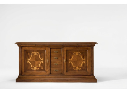 Meuble de luxe en bois italien Buffet Commode Style baroque Buffet en bois massif