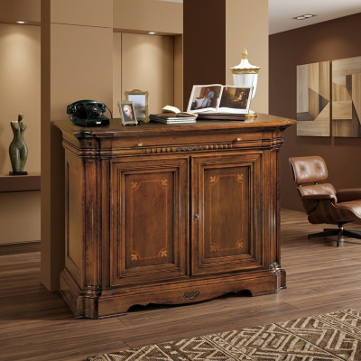 Commode Armoire haute Armoire latérale Buffet bas Commodes Design de luxe en bois nobles