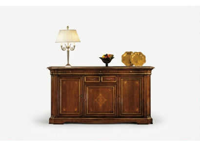 Meuble de rangement de style baroque en bois massif Meuble en bois de luxe italien Commode