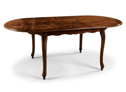 Table de salle à manger Table ovale Table en bois Meubles Tables Ameublement Bois massif Italie Rond neuf
