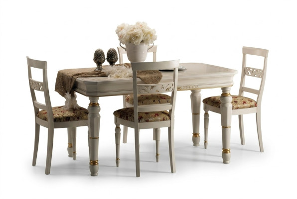 Chaises Chaise Bois Luxe Siège Ensemble 4x Fauteuil Chaise de salle à manger Salle à manger
