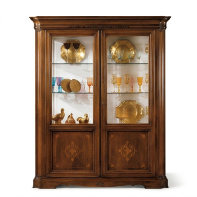 Vitrine 2 portes Armoire Vitrines Meubles armoires de salon Armoires de conception Mobilier en verre neuf