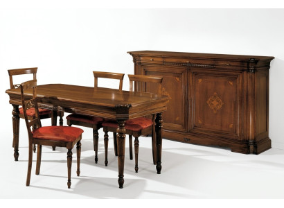 Vitrine de luxe en bois de designer Buffet meuble italien en vrai bois Buffet en vrai bois