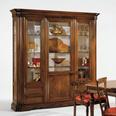 Vitrine Armoire 3 portes Vitrines Armoires Salon Armoires Armoires Design Meubles Verre nouveau