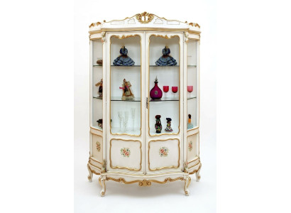 Vitrine vitrine Armoires baroques Mobilier italien Vitrines Vitrines en verre