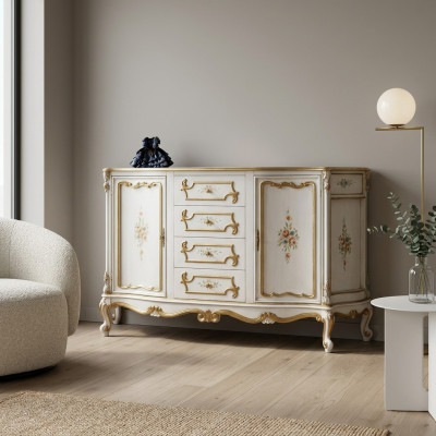 Commode Classique r Armoire Bois massif Meubles Buffet Mobilier Italien