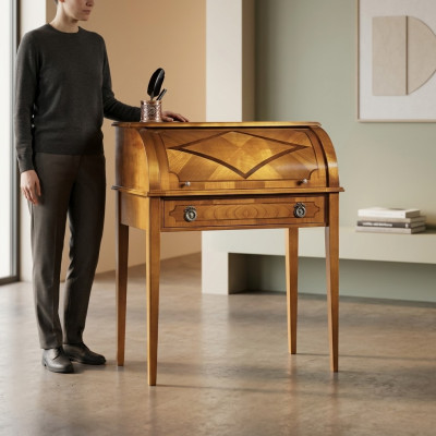 Bureau Table Italienne Ameublement Mobilier Bois Massif Bureau Secrétaire neuf