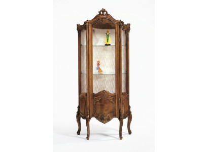 Vitrine Mobilier de salon Buffet en bois massif Vitrines Armoire en verre Bois massif