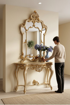 Miroir Table Console Coiffeuse Console Coiffeuse Shabby