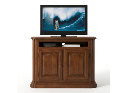 meuble TV Meuble télé Salon Design Étagère Marron Bois Étagères Lowboard Italie neuf