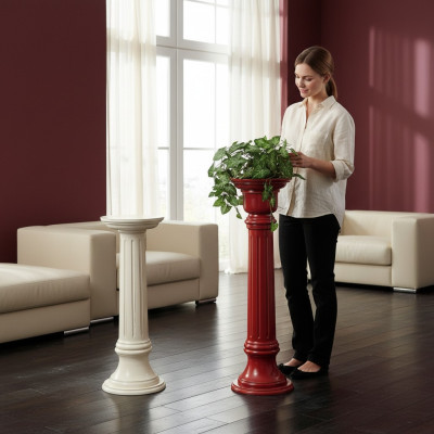 Étage de fleurs colonne de fleurs panier suspendu étagère pour plantes blanche nouvelle