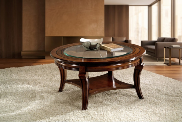 Table basse Table ronde Bois Meubles italiens Tables rondes Tables basses nouveau