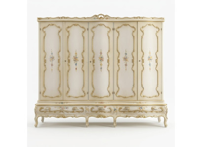 Armoire nouvelle armoire multifonctionnelle 5 portes tiroirs armoire haute Bois Blanc