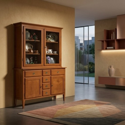 Buffet Vitrine Buffet Armoire Mobilier italien Ameublement Étagères Vitrines