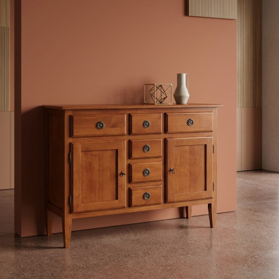 Commode Buffet Buffet Marron Bahuts Armoire Commodes Meubles Bois Massif