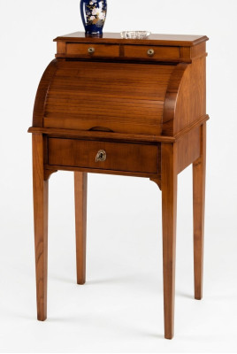 Secrétaire Table Bureau Marron Table de travail Secrétaire Mobilier de bureau en bois massif