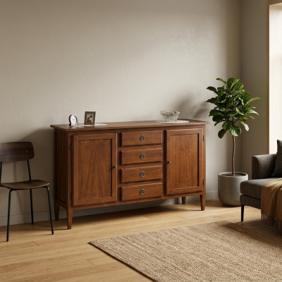 Commodes Buffet Étagère Armoire Étagères Meubles en bois massif d'Italie Armoires