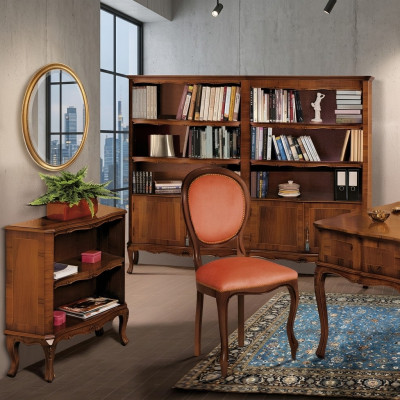 Étagère Armoire Étagère en bois véritable Meuble Vitrine Mobilier de bureau Mobilier neuf
