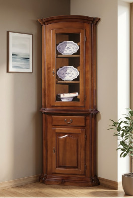 Vitrine Buffet style rétro Salon Armoire Commode Armoires Vitrines solides