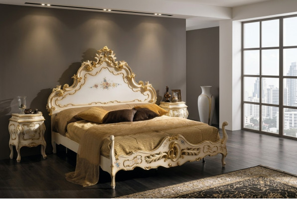 Chambre Ensemble Complet Lit Blanc, 2x Tables de Chevet Mobilier de Chambre Bois neuf