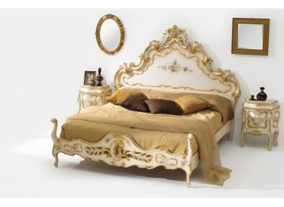 Chambre Lit Blanc Bois Luxe Vaccari cav giovanni Bois massif neuf