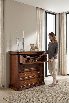 Commode Buffet Buffet Buffets Bois massif Armoire Mobilier Commodes Marron